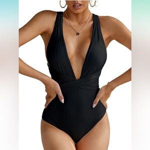 NEW High waisted, Black Swimsuit
